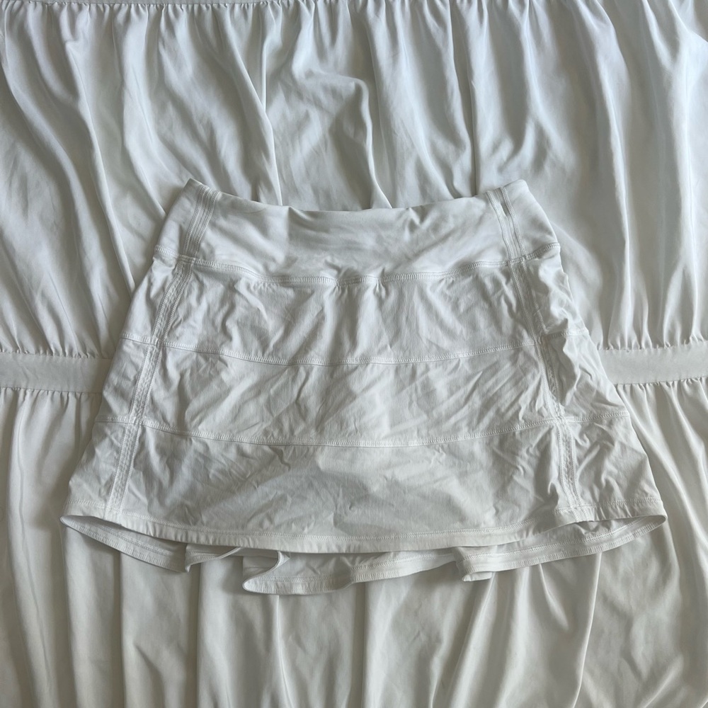White Lululemon Pace Rival Skirt
